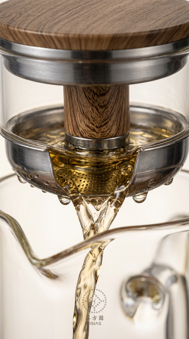 SteepCore — One-Click Magnetic Glass Teapot