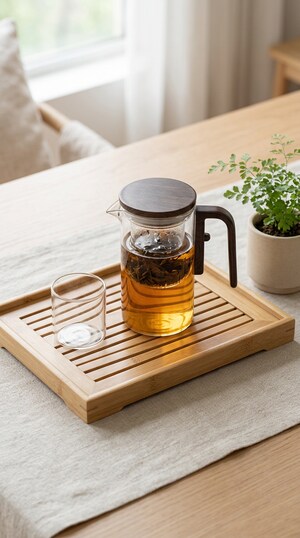 SteepCore — One-Click Magnetic Glass Teapot