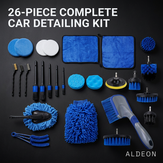 DetailPro 26-Piece Car Detailing Brush Kit – Complete Interior & Exterior Care