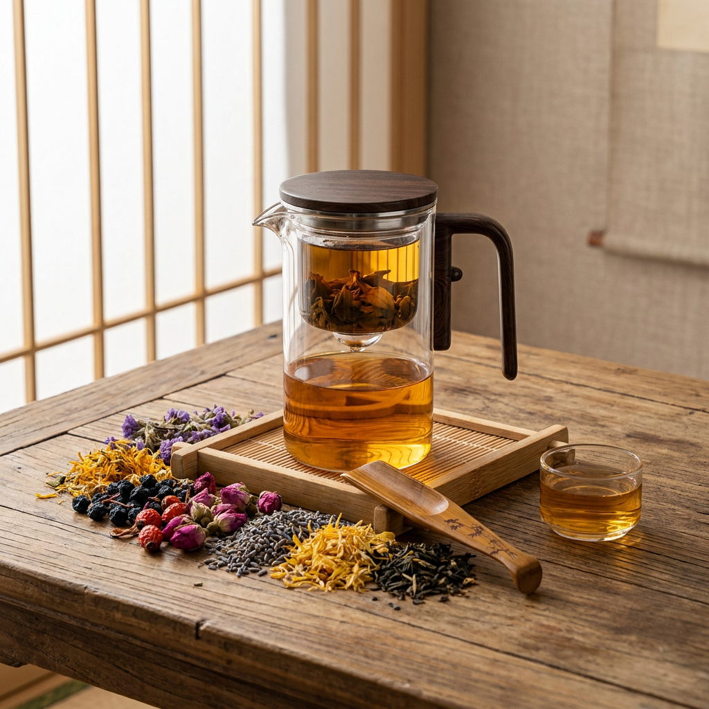 SteepCore — One-Click Magnetic Glass Teapot